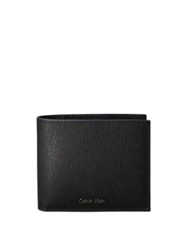 Calvin Klein Męski portfel Saffiano EW z monetą LV04D1072G, czarny (czarny), jeden rozmiar, czarny (czarny), Rozmiar Uniwersalny