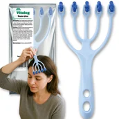 Masażery - Masażer Do Skóry Głowy Włosów Drapaczka Grabki Masażu Skalpu Karku Ręczny - miniaturka - grafika 1