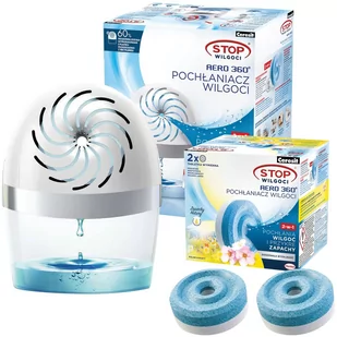 Osuszacz powietrza Ceresit Pochłaniacz Wilgoci Aero 360 biały zestaw z tabletkami 450g - Domowe osuszacze powietrza - miniaturka - grafika 1
