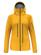 Kurtki i kamizelki sportowe damskie - Salewa Kurtka funkcyjna "Ortles GTX" w kolorze żółtym - miniaturka - grafika 1