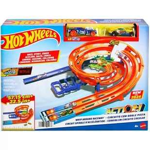 Tor Hot Wheels Action Zakręcona pętla HTK17 - Samochody i pojazdy dla dzieci - miniaturka - grafika 1