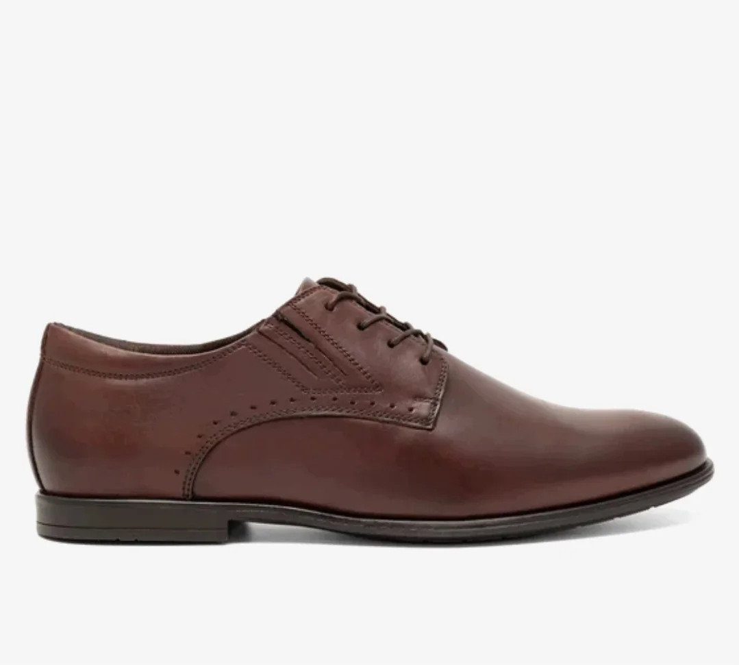 CESARE CAVE PÓŁBUTY SKÓRZANE Buty męskie brązowe eleganckie Rozmiar 45