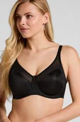 Biustonosze - Hunkemöller Nieusztywniany biustonosz minimizer z fiszbinami Nina Czarny - miniaturka - grafika 1