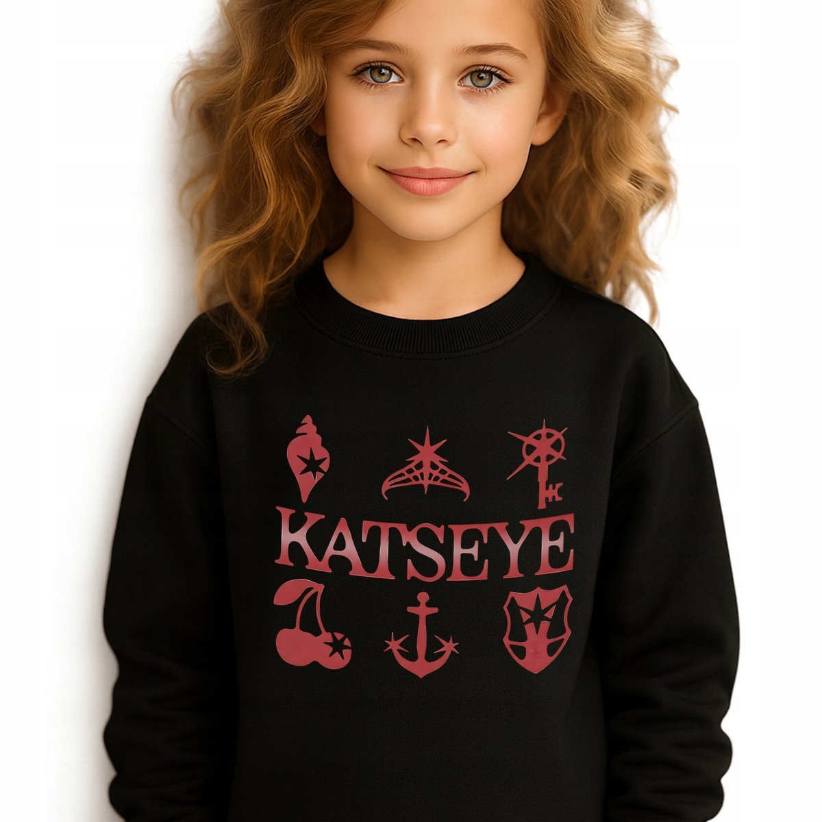 Bluza Dziecięca Czarna KATSEYE TEAM Muzyka K-pop Idolki Prezent - 152 cm Wz