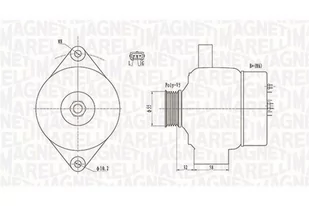 MAGNETI MARELLI Alternator 063732026010 063732026010 - Alternatory - miniaturka - grafika 1