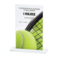 Gadżety dla kibiców - Trofeum szklanie z nadrukiem kolorowym LuxorJet - miniaturka - grafika 1