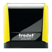 Pieczątki - Pieczątka automat TRODAT 4911 żółta neonowa - poduszka czarna 38x14mm - miniaturka - grafika 1