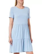 Sukienki - VERO MODA Filli Calia sukienka z krótkim rękawem, Blue Bell, XL - miniaturka - grafika 1