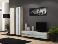 Meblościanki - Cama Meble Zestaw VIGO NEW 5 sonoma/biały połysk - miniaturka - grafika 1
