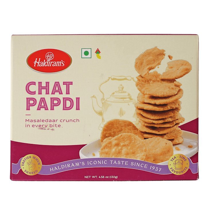 Przekąska chaat Haldiram's Chat Papdi 130g - chrupiąca wytrawna