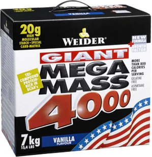 Weider Mega Mass 4000 Wanilia 7kg - Odżywki na masę - miniaturka - grafika 1