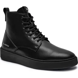 Karl Lagerfeld Skórzane sneakersy FLINT - Moda i Uroda OUTLET - miniaturka - grafika 1
