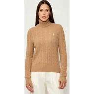 Swetry damskie - POLO RALPH LAUREN Wełniany golf Regular Fit z dodatkiem kaszmiru - miniaturka - grafika 1