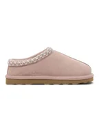 Kapcie damskie - Clarks Skórzane kapcie w kolorze jasnoróżowym - miniaturka - grafika 1