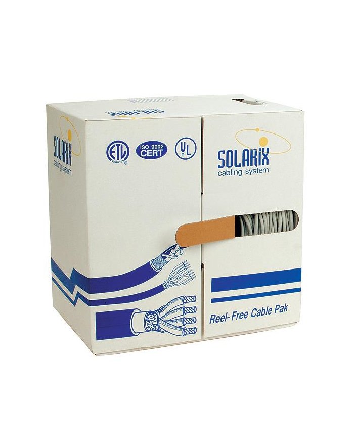 Instalacja kablowa Solarix CAT5e FTP PVC 305m/box SXKD-5E-FTP-PVC