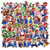 Zabawki kreatywne - NAKLEJKI Super Mario Bros MIX 50 szt - miniaturka - grafika 1