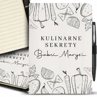 Notesy i bloczki - NOTES NOTATNIK A5 + DŁUGOPIS PRZEPIŚNIK KULINARNE SEKRETY BABCI IMIĘ WZORY - miniaturka - grafika 1