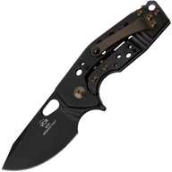 Noże - Fox-Knives FOX/VOX SURU DLA LEWORĘCZNYCH SKŁADANY NÓŻ STAL NIERDZEWNA M390 OSTRZE PVD-TYTANOWA RĘKOJ - miniaturka - grafika 1