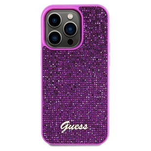 Etui Guess GUHCP14XPMSDGSF Apple iPhone 14 Pro Max hardcase Disco Metal Script fuksja/fuschia - Etui i futerały do telefonów - miniaturka - grafika 4