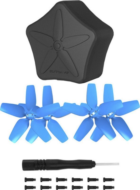 SunnyLife ŚMIGŁA NIEBIESKIE + ETUI DO DJI AVATA - 4 SZT.