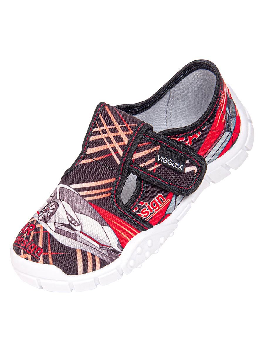 Chłopięce kapcie z nadrukiem lamborghini czarne Vi-GGa-Mi r.36