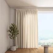 Zasłony - Zasłona na taśmie marszczącej 1 szt., naturalny len, Linen - miniaturka - grafika 1