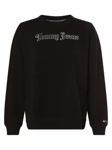 Tommy Jeans - Damska bluza nierozpinana, czarny - Bluzy damskie - miniaturka - grafika 1