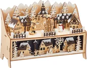 Ozdoby bożonarodzeniowe - lampa Winter Dream na małej nóżce, dekoracja świąteczna, wykonana z drewna, z oświetleniem LED. Nr art. 11790 - miniaturka - grafika 1