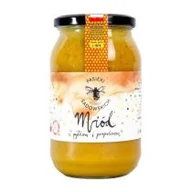 Miód - Pasieki rodziny Sadowskich Miód wielokwiatowy z pyłkiem i propolisem 1150 g - miniaturka - grafika 1