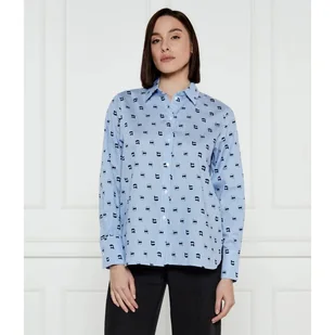 Karl Lagerfeld Koszula IKON AOP Loose fit - Koszule damskie - miniaturka - grafika 1