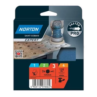 Krążek ścierny 125 mm P120, 3 szt. - Materiały ścierne - miniaturka - grafika 1