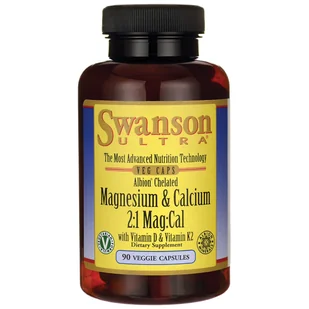 SWANSON Albion Chelat wapnia i magnezu z witaminą D3&K2 90kaps - suplement diety - Witaminy i minerały - miniaturka - grafika 2