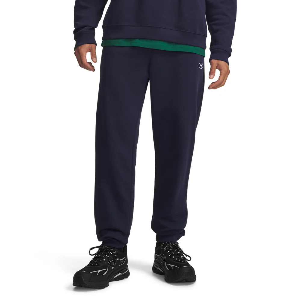 Spodnie joggery męskie granatowe Under Armour UA Rival Flc XS
