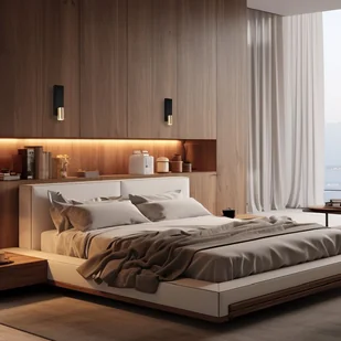 Czarno-złoty kinkiet do nowoczesnej sypialni ML0379 z serii GENESIS - Lampy ścienne - miniaturka - grafika 3