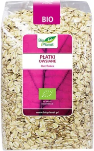 Bio Planet SERIA RÓŻOWA (płatki, otręby, musli) PŁATKI OWSIANE BIO 600 g - BIO - Płatki śniadaniowe i musli - miniaturka - grafika 3