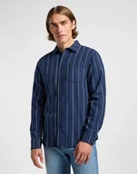Koszule męskie - LEE MERCANTILE SHIRT MOOD INDIGO 112364118 S - miniaturka - grafika 1