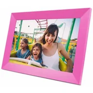 Ramki cyfrowe do zdjęć - Ramka cyfrowa DENWER Frameo PFF-1023P Różowy - miniaturka - grafika 1