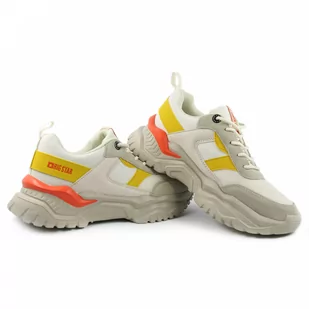 Sneakersy damskie Big Star JJ274A411 beżowe - Sneakersy damskie - miniaturka - grafika 4