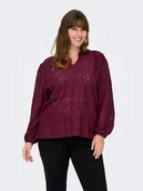 Bluzki damskie - ONLY Bluzka w kolorze bordowym - miniaturka - grafika 1