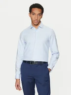 Koszule męskie - Calvin Klein Koszula K10K113854 Błękitny Slim Fit - miniaturka - grafika 1