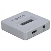 Obudowy i kieszenie na dyski twarde - DeLOCK Stacja dokująca dla dysku twardego Stacja dokująca M.2 dla M.2 NVMe PCIe SSD z żeńskim USB Type-C 64000 - miniaturka - grafika 1