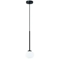 Oprawy, klosze i abażury - Wisząca LAMPA okrągła Ota I Orlicki Design loftowa OPRAWA szklana kula ZWIS ball biały czarny - miniaturka - grafika 1