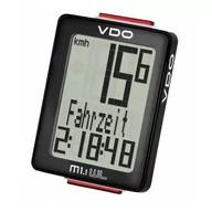 Liczniki rowerowe - VDO Licznik bezprzewodowy M1.1 WL czarny - miniaturka - grafika 1