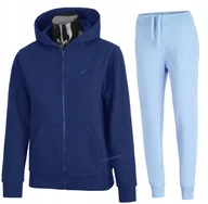 Spodnie sportowe damskie - 4F DAMSKI DRES BAWEĹNA KOMPLET BLUZA SPODNIE / rozm XL - miniaturka - grafika 1