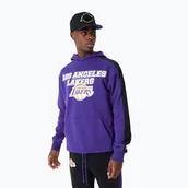 Bluzy męskie - Bluza męska New Era NBA Large Graphic OS Hoody Los Angeles Lakers purple - miniaturka - grafika 1