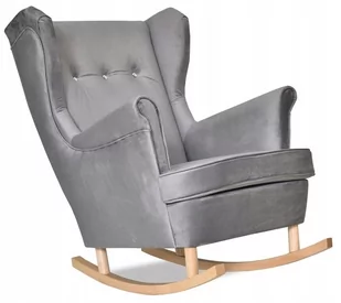 Fotel Uszak bujany szary bury HYDROFOBOWY klasyka - Fotele - miniaturka - grafika 1