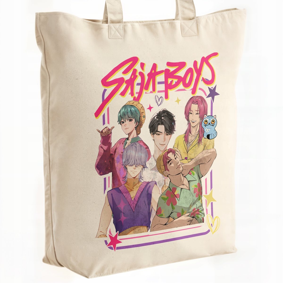 Torba bawełniana premium KPopowe Łowczynie Demonów Huntrix Saja Dla Fanów