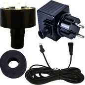 Oczka wodne - Kompletna technologia oświetleniowa Köhko do fontann z pierścieniem LED, przewodem zasilającym i transformatorem w kolorze ciepłej bieli 29002 - miniaturka - grafika 1