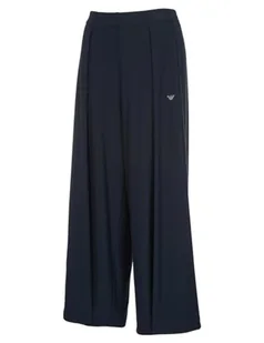 Emporio Armani Damskie spodnie dresowe o luźnym kroju z wiskozy polarowej, morski, S - Spodnie damskie - miniaturka - grafika 1