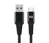 Kable USB - Xqisit USB-C - USB A 3.0 2m (czarny) - miniaturka - grafika 1